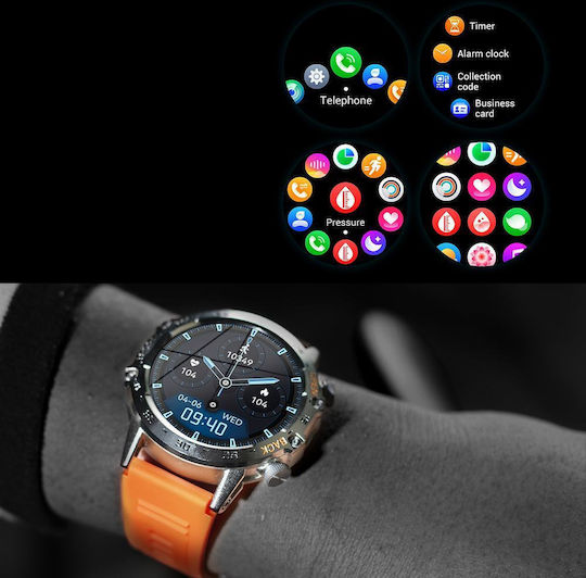 Gravity Gt9-1 48mm Smartwatch with Heart Rate Monitor (Multicolour) Ansicht 8