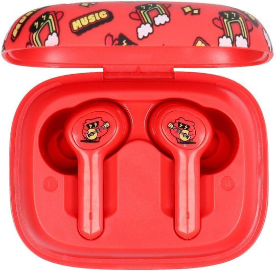 YLFS-06BT In-ear Bluetooth Handsfree Earphones with Charging Case Red view 3