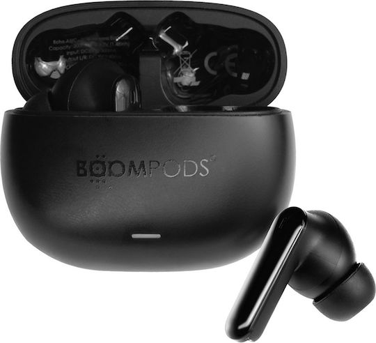 Boompods In-ear Bluetooth Handsfree Earphones with Sweat Resistance and Charging Case Black