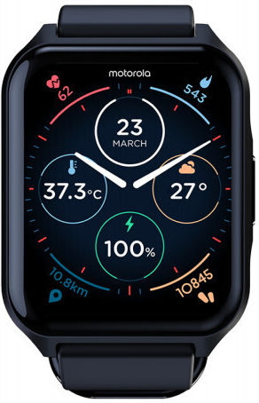 Motorola Moto Watch 70 43mm with Heart Rate Monitor (Phantom Black)