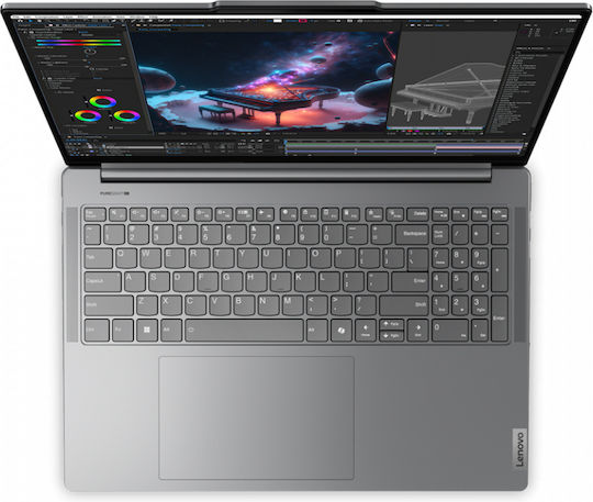 Lenovo Yoga Pro 9 16IMH9 16" 165Hz (Ultra 9-185H/32GB/1TB SSD/GeForce RTX 4060/W11 Pro) Luna Grey (US Keyboard) view 5