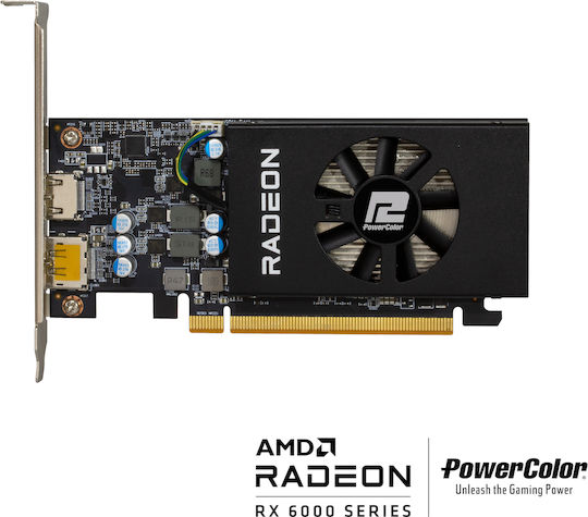 PowerColor Radeon RX 6400 4GB GDDR6 LP Graphics Card view 5