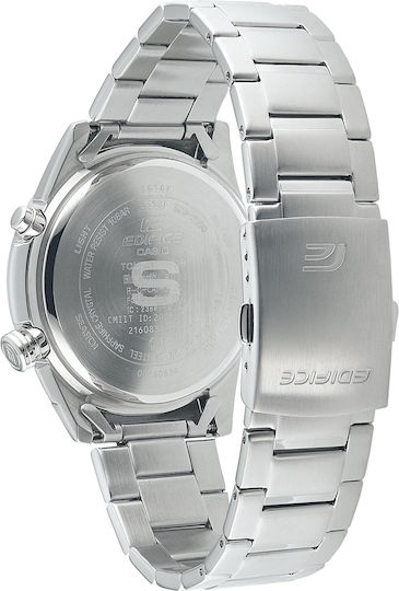 Casio ECB-S100D-2AEF Stainless Steel 50mm Waterproof Smartwatch (Silver) view 3