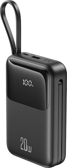 XO PR234 Power Bank 20000mAh with USB-A Port and USB-C Port Black