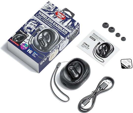 WK Beluga S18 Open Ear Bluetooth Handsfree Earphones with Charging Case Black view 2