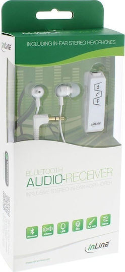 InLine 55354W In-ear Bluetooth Handsfree Earphones White view 3