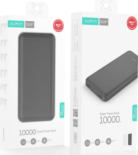 Xipin PX102 Power Bank 10000mAh 18W with 2 USB-A Ports Quick Charge 2.0 / Quick Charge 3.0 Black view 2