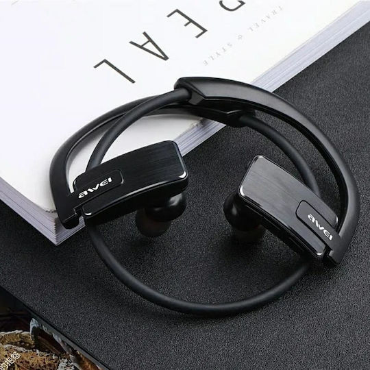 Awei E1BL In-ear Bluetooth Handsfree Earphones with Sweat Resistance Black view 3