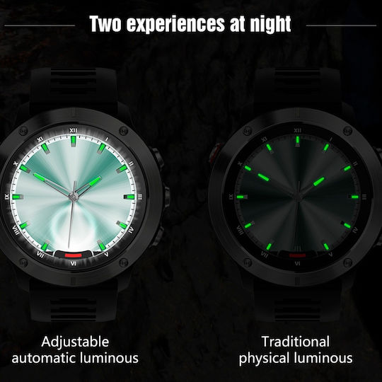 Microwear MC21 Smartwatch with Heart Rate Monitor (Black Case / Black Silicone Strap) vue 6