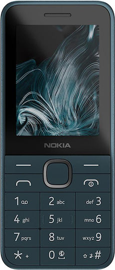 Nokia 225 4G (2024) Dual SIM Mobile with Buttons Dark Blue view 4