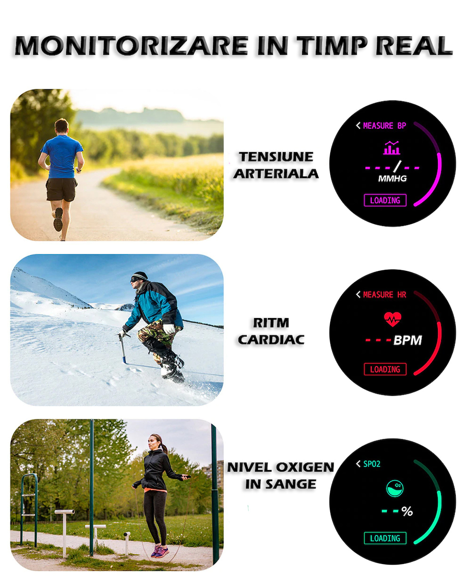 FiT Smartwatch with Heart Rate Monitor (Black) view 9