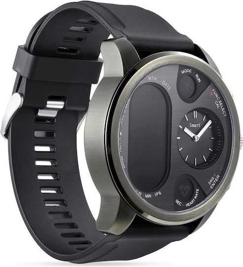 Lemfo T3 Pro 50mm Smartwatch with Heart Rate Monitor (Black) view 2