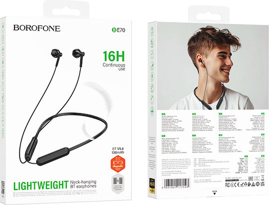 Borofone BE70 In-ear Bluetooth Handsfree Earphones with Sweat Resistance Black view 4