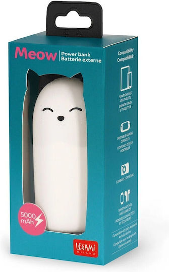 Legami Milano My Super Power 5000mAh with USB-A Port Meow view 3