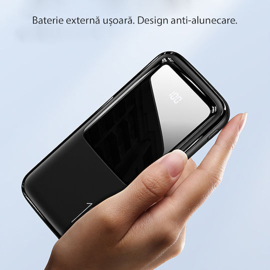 Usams PB58 Power Bank 10000mAh with 2 USB-A Ports Black view 3