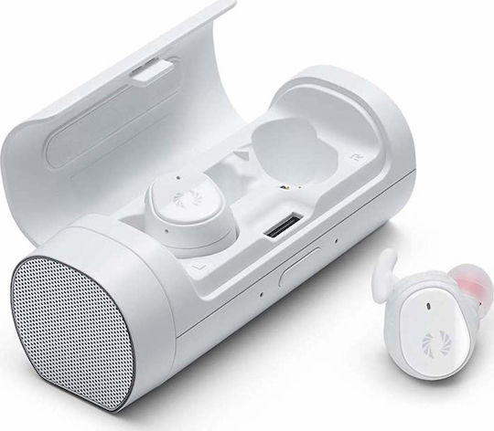 Phiaton BOLT BT 700 In-ear Bluetooth Handsfree Earphones with Charging Case White view 1