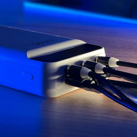 Dudao K8+s Power Bank 30000mAh with 3 USB-A Ports Black vista 8