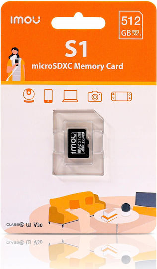 Imou microSDXC 512GB Class 10 UHS-I 85MB/s Memory Card with Adapter 表示 2