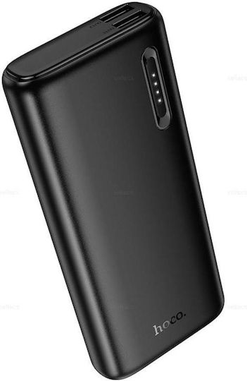Hoco J158A Power Bank 10000mAh with 2 USB-A Ports Black view 1