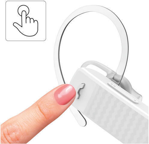 HAMA MyVoice 1500 Earbud Bluetooth Handsfree Earphone White view 5