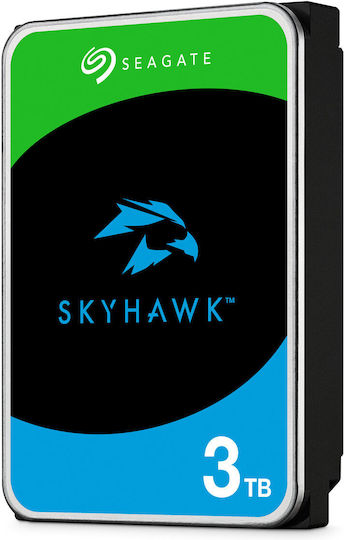 Seagate Skyhawk +Rescue 3TB HDD Hard Drive 3.5" SATA III 5900rpm with 256MB Cache for Recorder ST3000VX015