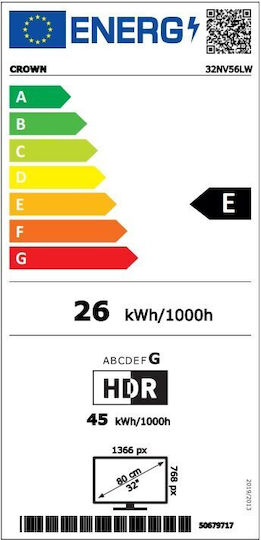 Crown Smart Television 32" HD Ready LED 32NV56LW (2022) view 4