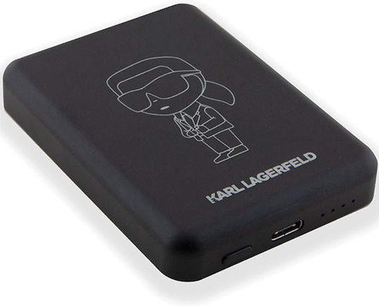 Karl Lagerfeld Outline Ionik MagSafe Power Bank 5000mAh 15W Black vue 5