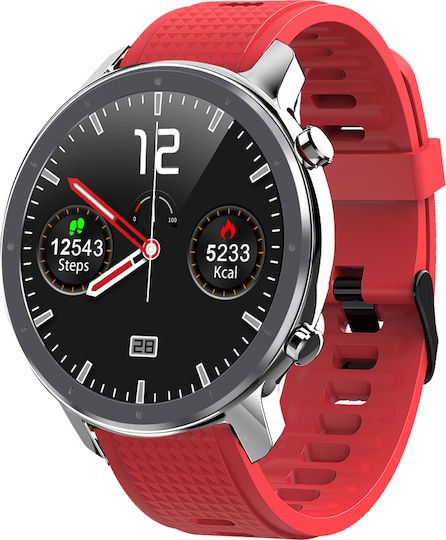 DAS.4 SG24 Smartwatch with Heart Rate Monitor (Red) view 2