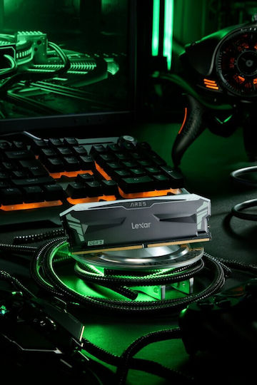 Lexar Ares RGB DDR5 32GB RAM with 2x16GB Modules and Speed 6800 for Desktop LD5U16G68C34LA-RGD view 8