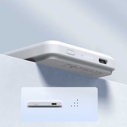 Duzzona W4 MagSafe Power Bank 5000mAh 20W White view 2