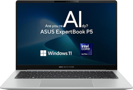 Asus ExpertBook P5 P5405CSA-NZ0101 14" QHD+ 144Hz (Ultra 5-226V/16GB/512GB SSD/W11 Pro) Misty Grey (DE Keyboard)