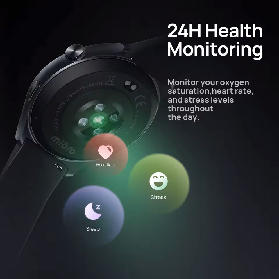 Mibro Lite 3 45mm Smartwatch with Heart Rate Monitor (Gray) view 6