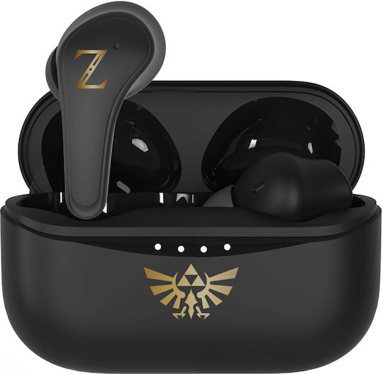 OTL Nintendo Legend of Zelda In-ear Bluetooth Handsfree Earphones with Charging Case Black vue 3