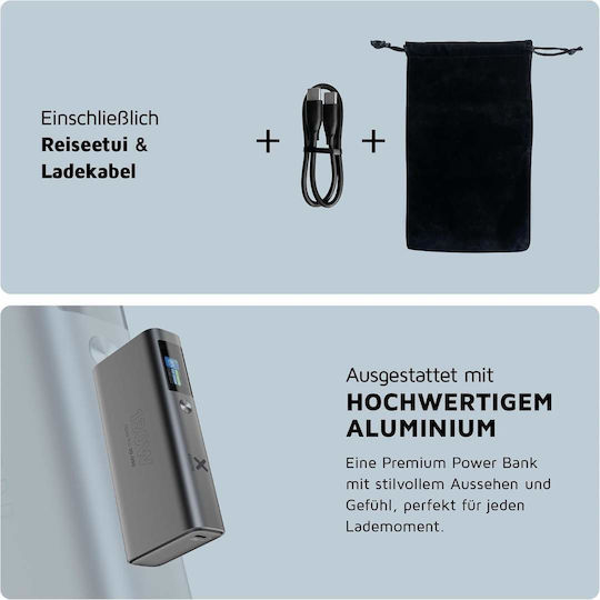 Xtorm Nova Pro Power Bank 20000mAh 130W with USB-A Port and 2 USB-C Ports Power Delivery Gray vue 8