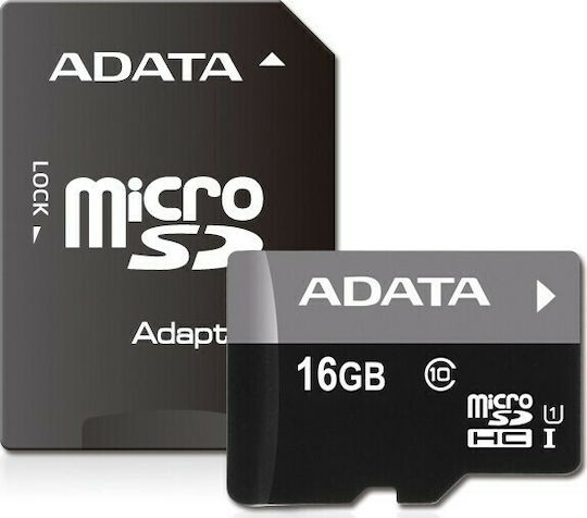 Adata AUSDH16GUICL10-RA1 microSDHC 16GB U1 UHS-I 50MB/s Memory Card with Adapter view 3