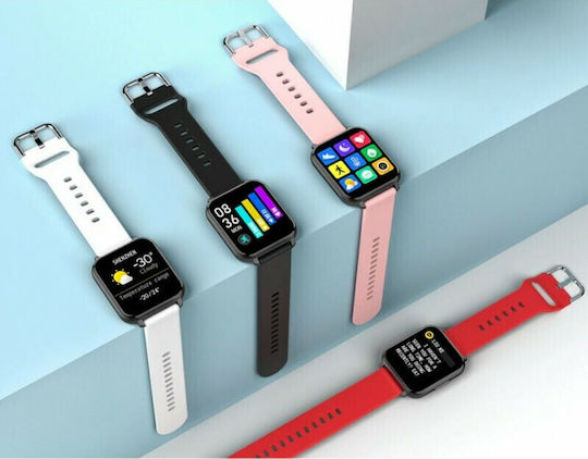 T82 Smartwatch with Heart Rate Monitor (White) vista 5