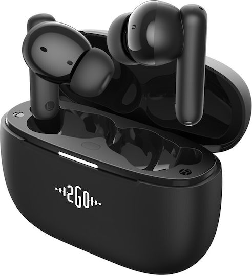 2GO Acoustic Focus In-ear Bluetooth Handsfree Earphones with Charging Case Black view 1