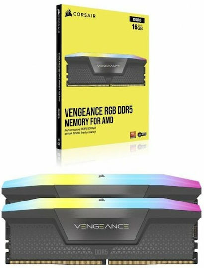 Corsair Vengeance RGB DDR5 32GB RAM with 2x16GB Modules and Speed 6000 for Desktop CMH32GX5M2B6000Z30K view 4