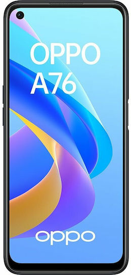 Oppo A76 Dual SIM (4GB/128GB) Glowing Black view 2