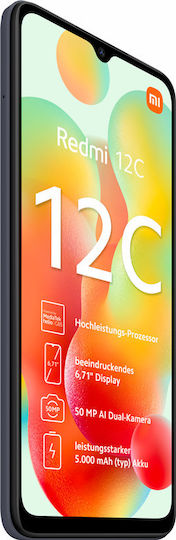 Xiaomi Redmi 12C Dual SIM (6GB/128GB) Graphite Gray view 4