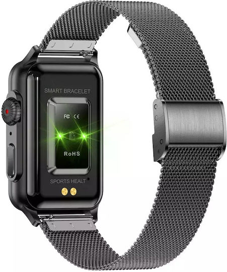 Smart Watch Nubi H23 Bluetooth Talk Pulse Calories Blood Pressure Remote Camera Pedometer Black view 5