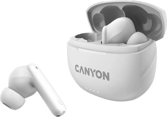 Canyon TWS-8 In-ear Bluetooth Handsfree Earphones with Charging Case White view 4