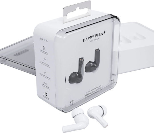 Happy Plugs Joy Pro In-ear Bluetooth Handsfree Earphones White view 4
