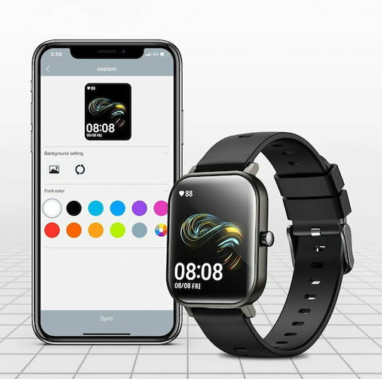 Joyroom JR-FT1 Pro 46mm Smartwatch with Heart Rate Monitor (Black) view 4