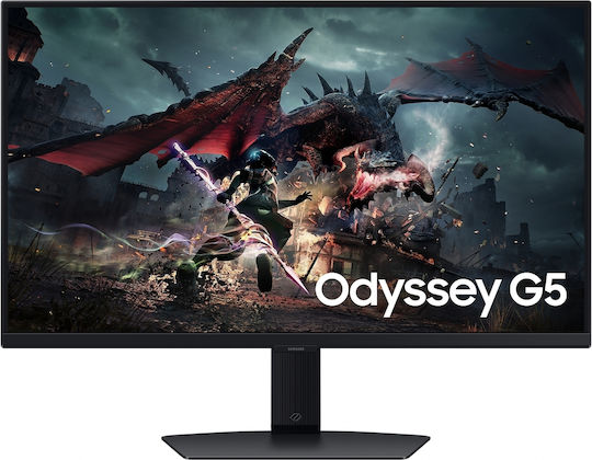 Samsung Odyssey G5 G50D IPS HDR Gaming Monitor 27" QHD 2560x1440 180Hz with Response Time 1ms GTG view 1