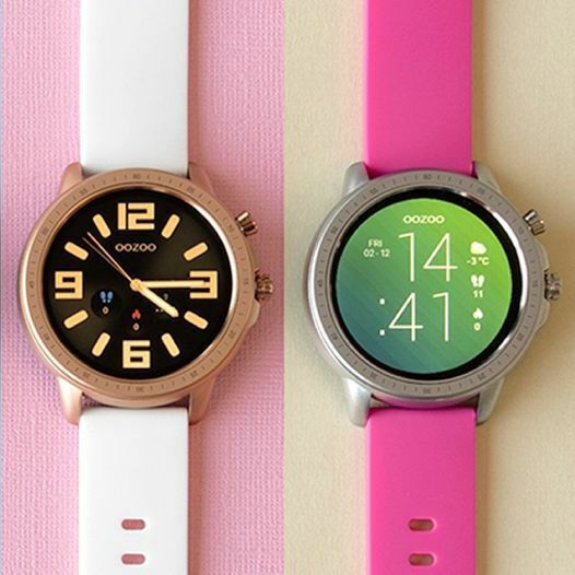 Oozoo Q00316 45mm Smartwatch with Heart Rate Monitor (Gold / White) view 6