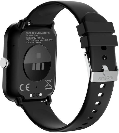Celly TRAINERMATE2 45mm Smartwatch (Black) view 4