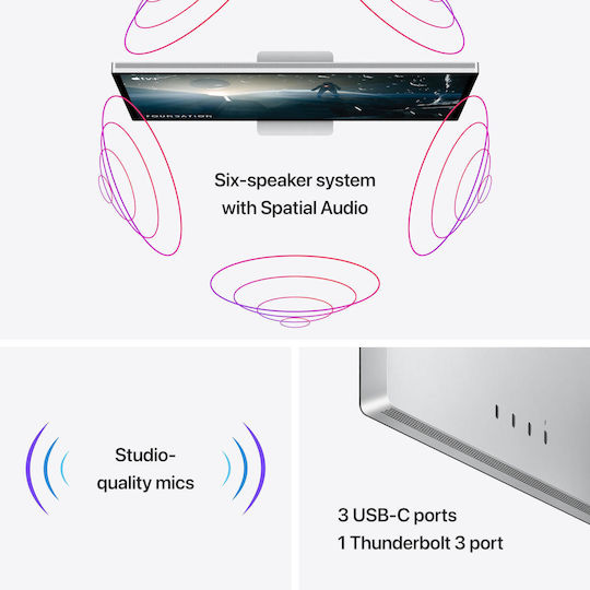 Apple Studio Display Nanotexture VESA Mount Adapter Only IPS Monitor 27" 5120x2880 view 7