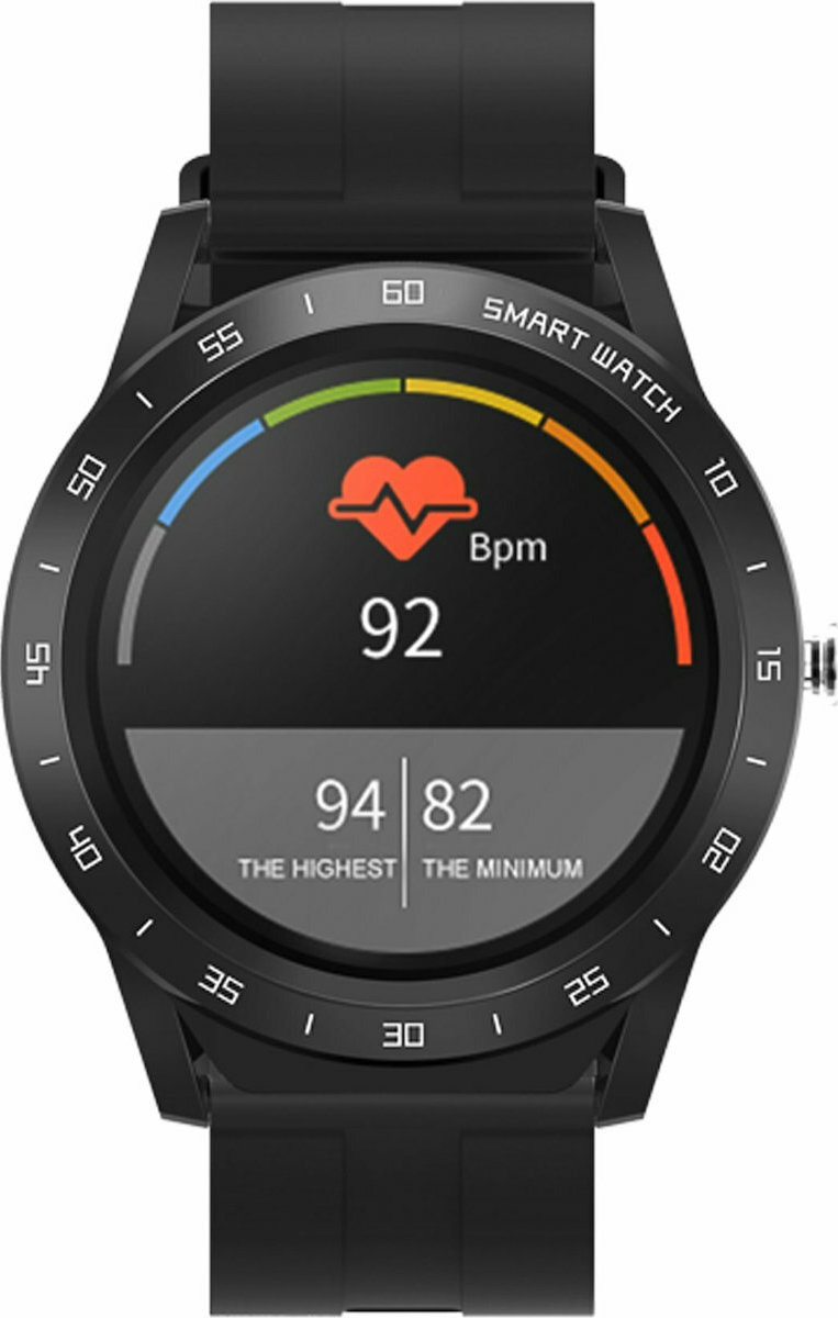 DAS.4 SP20 Smartwatch with Heart Rate Monitor (Black)