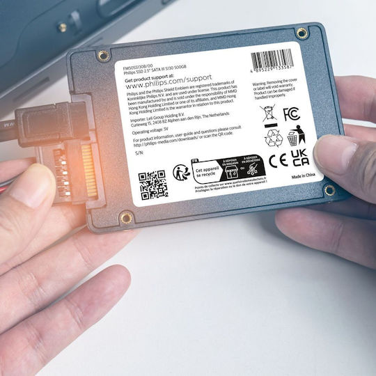 Philips S130 SSD 500GB 2.5 Inch SATA III Connection view 4